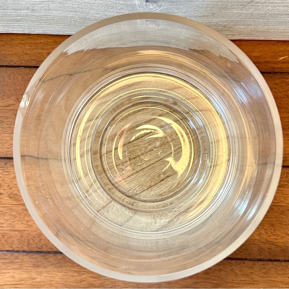 Glass Hurricane Vase with Mango Wood Base - Picture 11 of 16